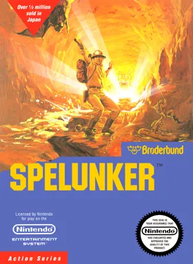 Spelunker (USA) box cover front